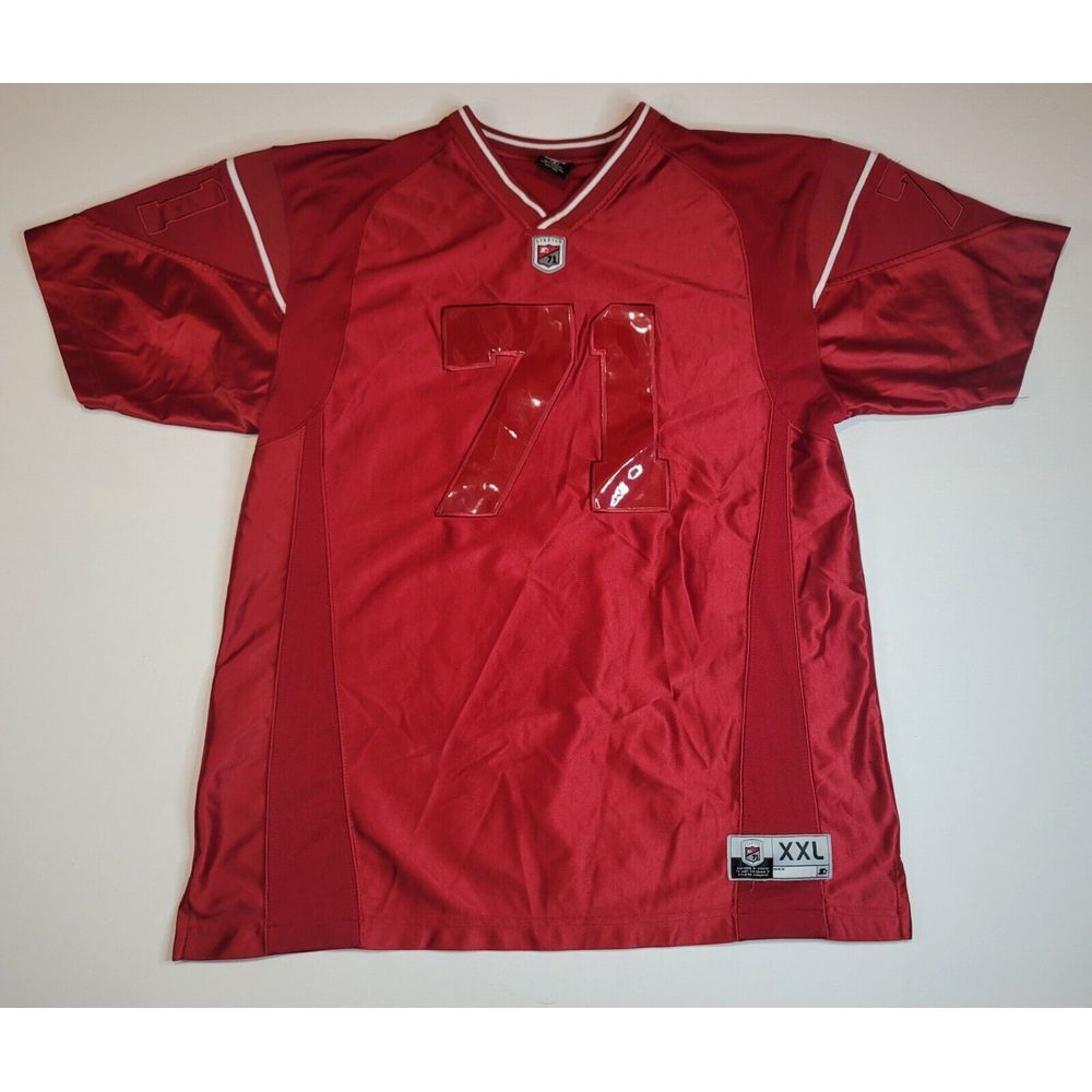 Starter Football Jersey Mens Medium. Red Vintage #71 On-field Red